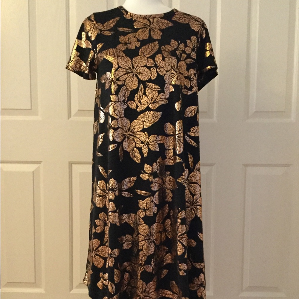 Lularoe Elegant Rose Gold Foil Carly
